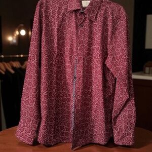 Construct Shirt Men's Large Red Performance Button Down